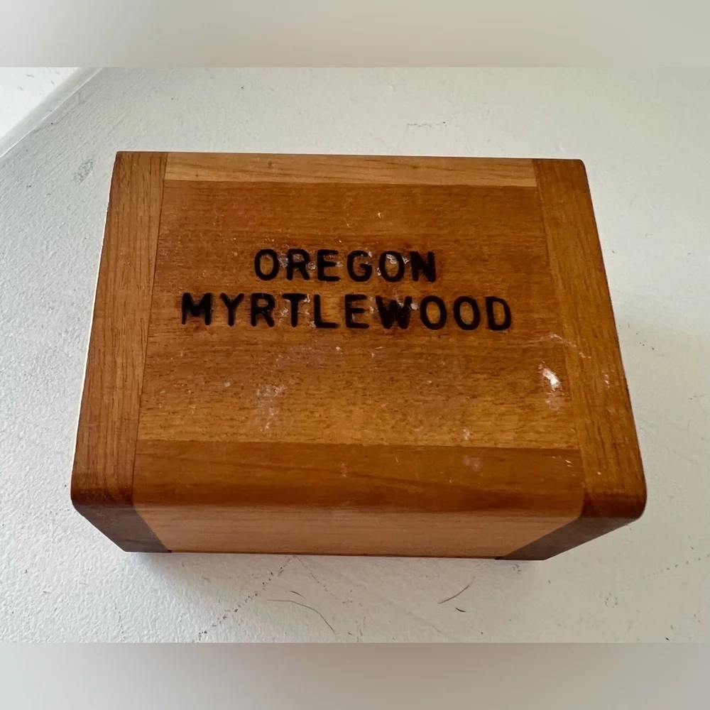 Oregon Myrtlewood Natural Wooden Trinket Box | Buck Outdoors